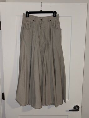 next Beige Full-Length A-Line Skirt